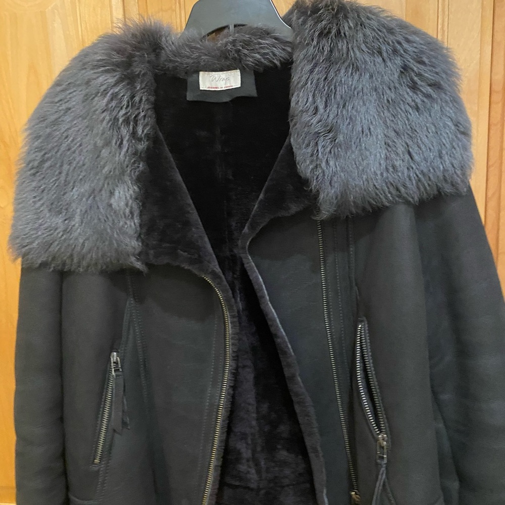 Winter sheepskin natural jacket